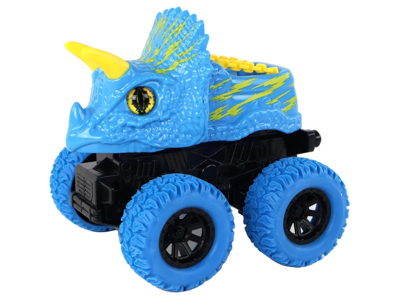 Pojazd Terenowy Pchacz Triceratops Gumowe Koła - Niebieski
