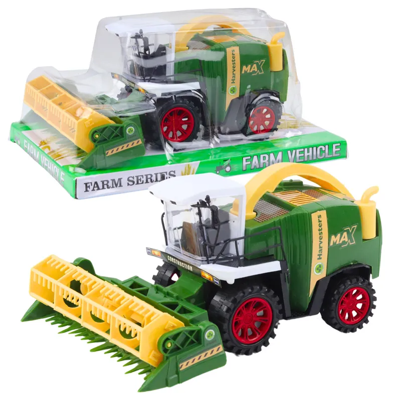 Kombajn Zbożowy Farmerski Rolniczy Heder Napęd - Zielony
