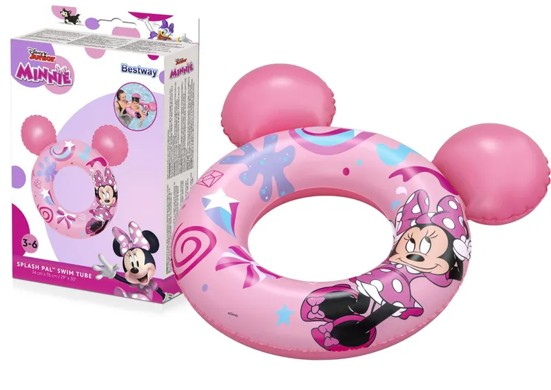 Koło Do Pływania Z Uszami Myszka Minnie 74 cm X 76 cm BESTWAY 9102N