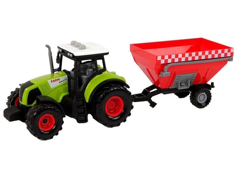 Traktor Farma Odpinana Przyczepa Na Zboże Dźwięk - Zielony