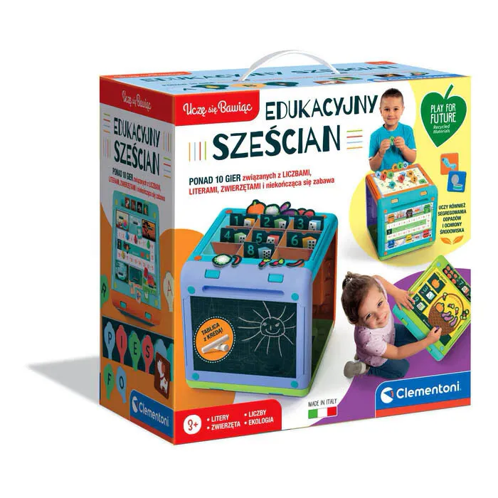Edukacyjny Sześcian Uczę Się Bawiąc Język Polski CLEMENTONI 50695