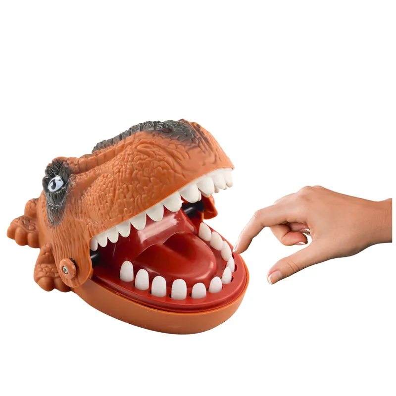 Gra Zręcznościowa Gryzący Atakujący Dinozaur - Brązowy