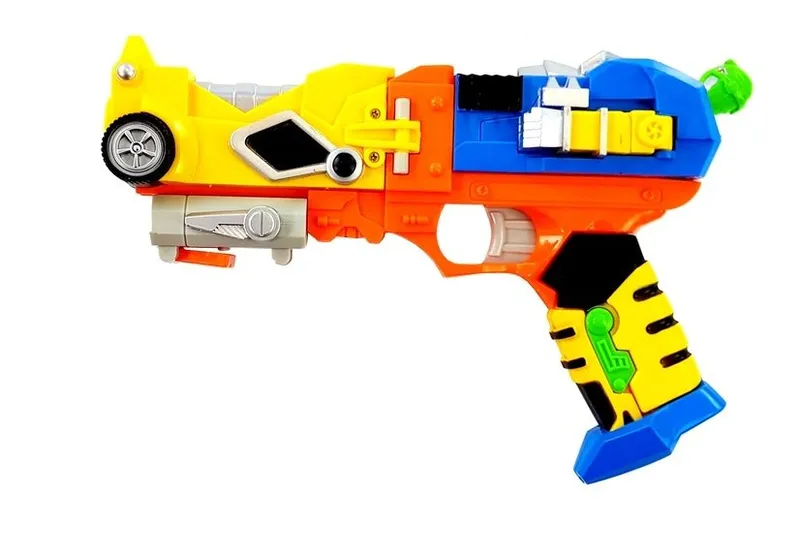 Pistolet Na Strzałki Piankowe Robot 2w1 Maska 6 Strzałek