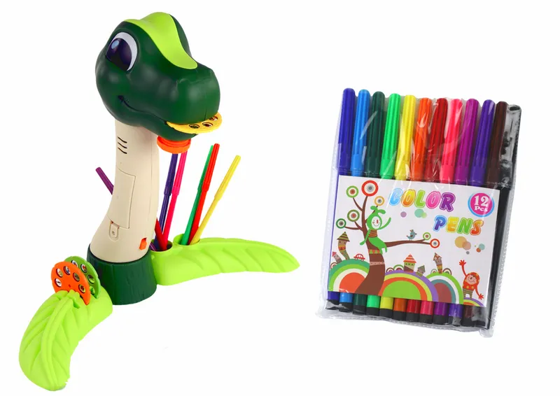 Projektor Do Rysowania Dinozaur Dźwięki Akcesoria