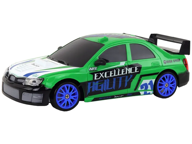 Autko Sportowe Zdalnie Sterowane R/C 1:24 Wymienne Koła - Zielone