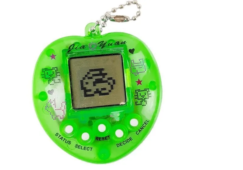 Gra Elektroniczna TAMAGOTCHI Z Krótkim Łańcuszkiem - Zielona
