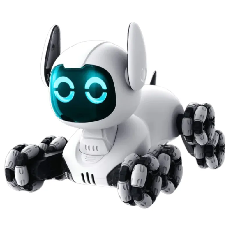 Robot Pies TOOBY Zdalnie Sterowany RC 360° Światła Dźwięki - Biało-Czarny