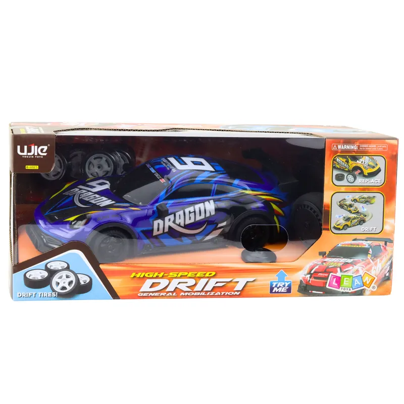Auto Sportowe Zdalnie Sterowane RC Podświetlana Karoseria Drift - Niebieski