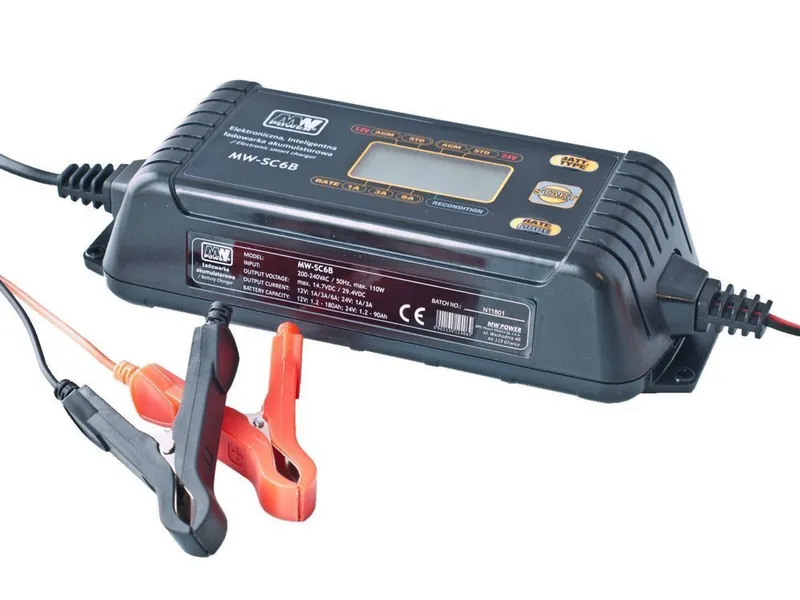 Inteligentna Ładowarka Akumulatorowa 12V / 24V MW-SC6B
