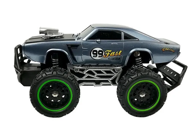 Auto Zdalnie Sterowane R/C 6.5 km/h Wysokie Koła - Granatowe