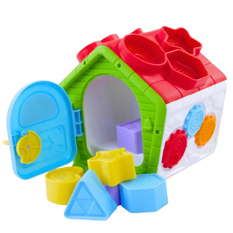 Interaktywny Domek Edukacyjny Sorter Dla Malucha - Zielony