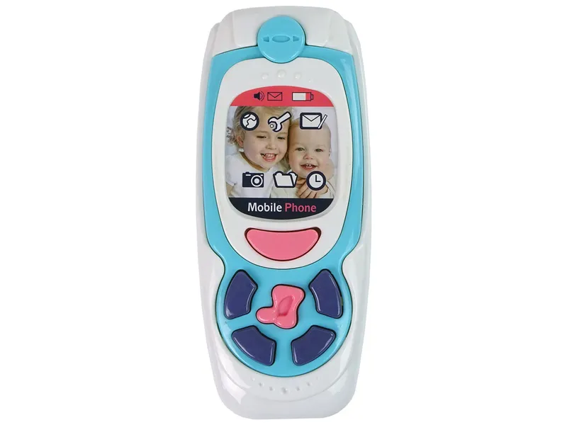 Dziecięcy Edukacyjny Telefon Komórkowy Melodia - Niebieski