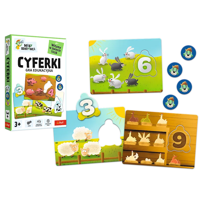Gra Edukacyjna Dla Dzieci Cyferki Mały Odkrywca TREFL 02810