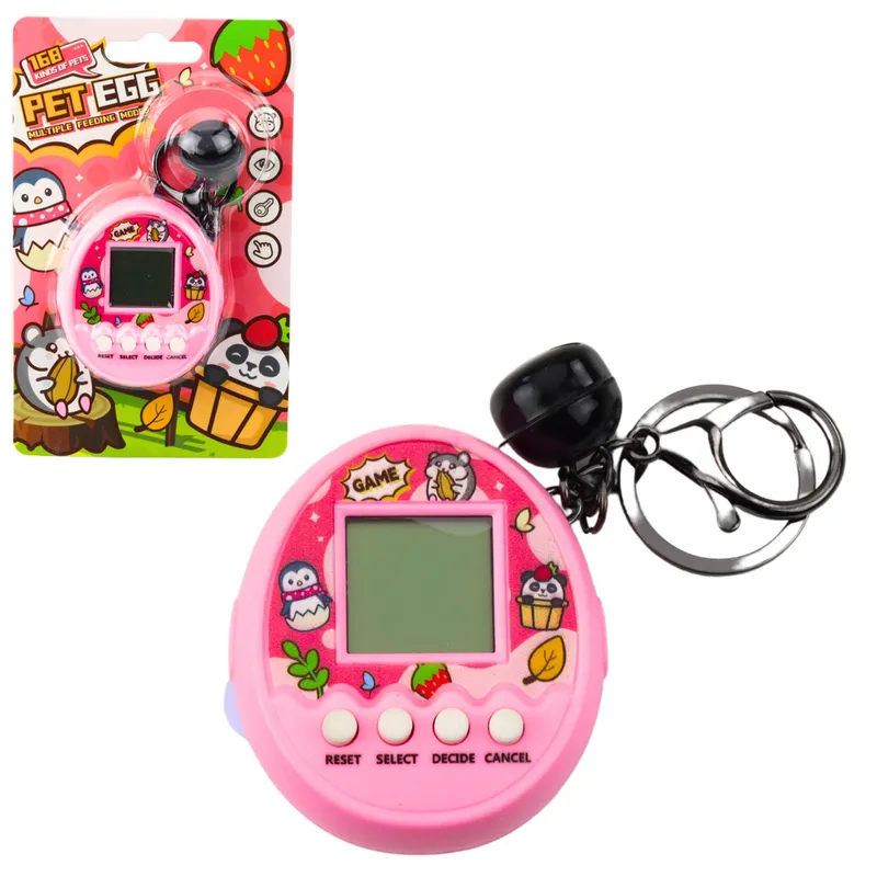 TAMAGOTCHI Pet Egg Gra Elektroniczna 168 Zwierzątek Brelok Z Dzwoneczkiem