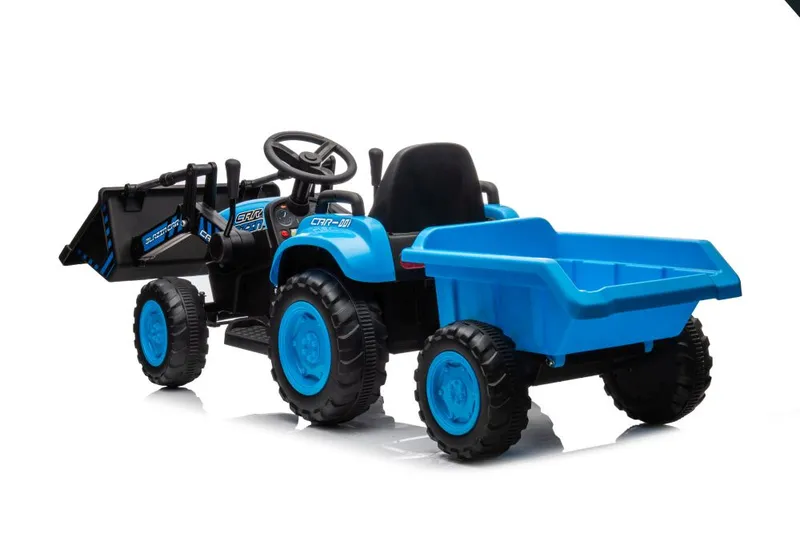 Traktor Na Akumulator Z Łyżką BW-X002A - Niebieski