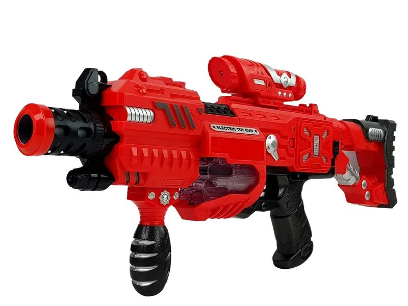 Pistolet Luminescencyjny Świeci W Ciemności Piankowe Naboje Dźwięk Zasięg 45 m