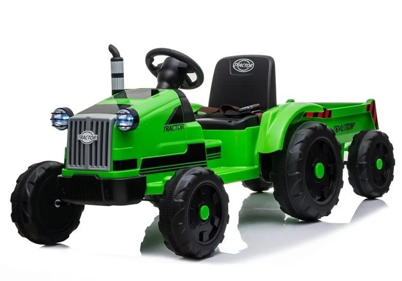 Traktor Na Akumulator Z Przyczepą CH9959 - Zielony