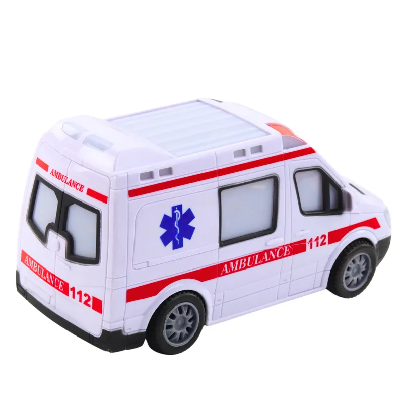 Karetka Ambulans Na Baterie Światła Dźwięki - Biały