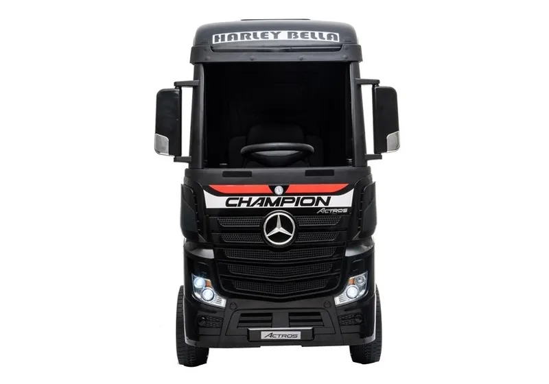 Auto MERCEDES Actros Lakierowany Ciężarówka Dla Dzieci Pilot LED MP4 - Czarny