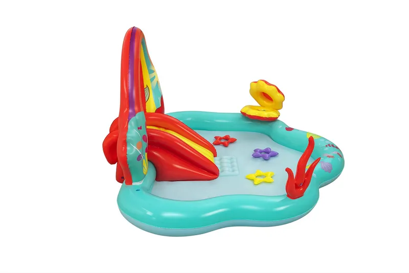 Dmuchany Plac Zabaw Mała Syrenka 221 x 193 x 117 cm BESTWAY 91097