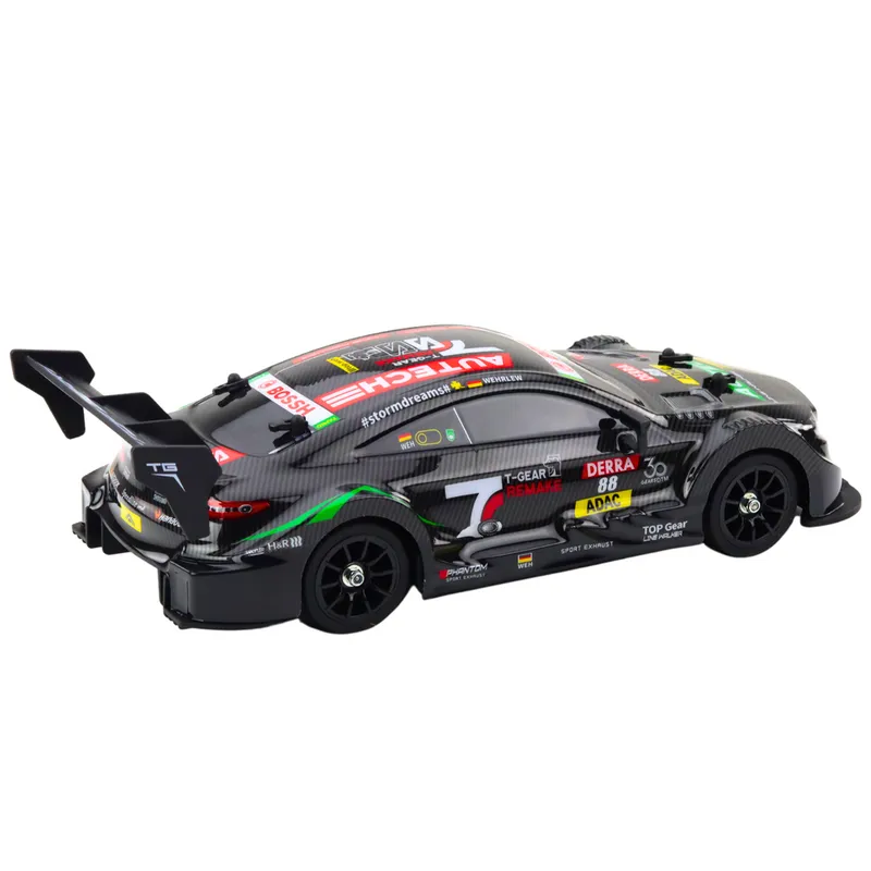 Samochód Wyścigowy Auto Do Driftu RC Karbon 30km/h 1:16 - Czarny