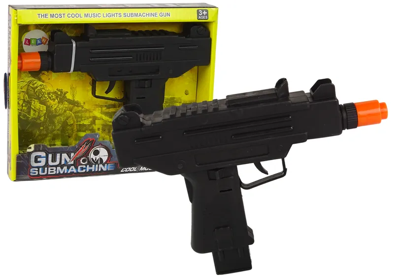 Pistolet Dla Dzieci Wibracje Dźwięk - Czarny