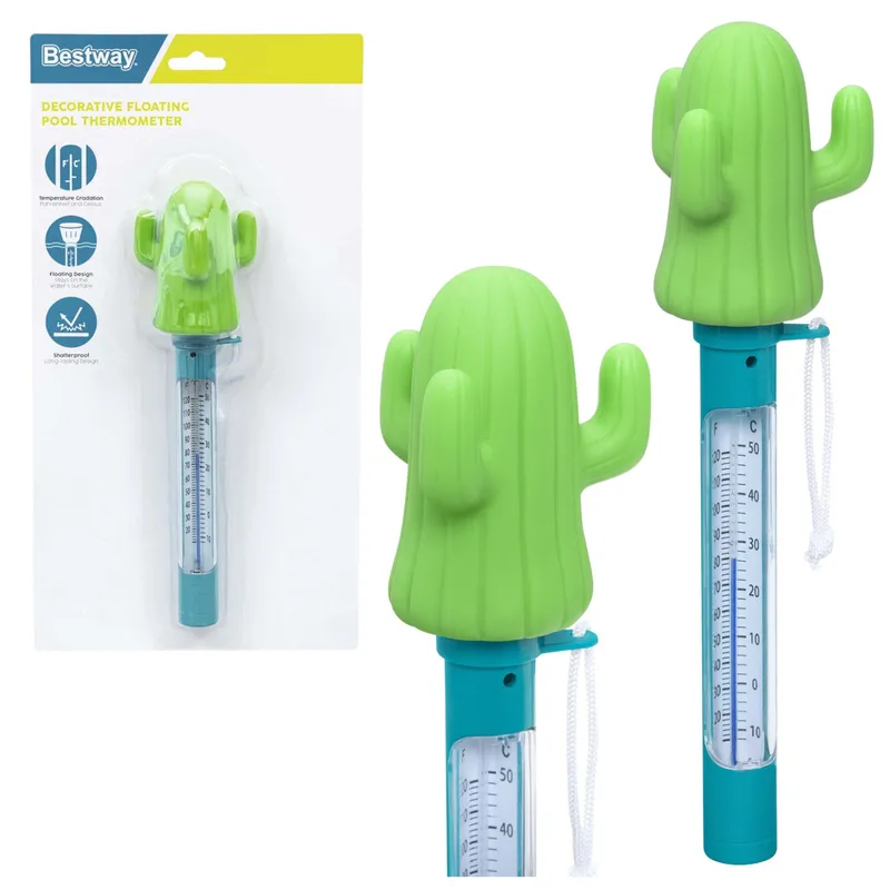 Termometr Pływający Do Basenu SPA Kaktus BESTWAY 58763 - Zielony