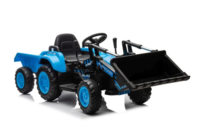Traktor Na Akumulator Z Łyżką BW-X002A - Niebieski