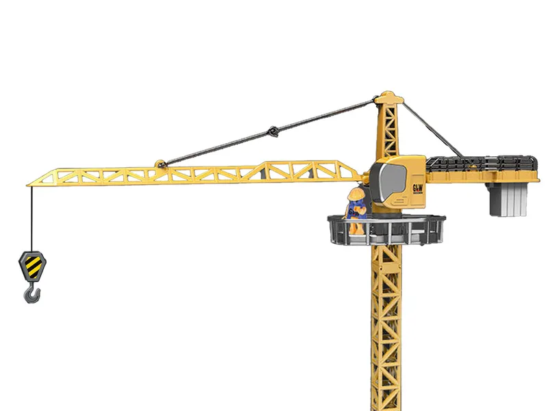 Pojazd Budowlany Żuraw Dźwig 95 cm - Żółty