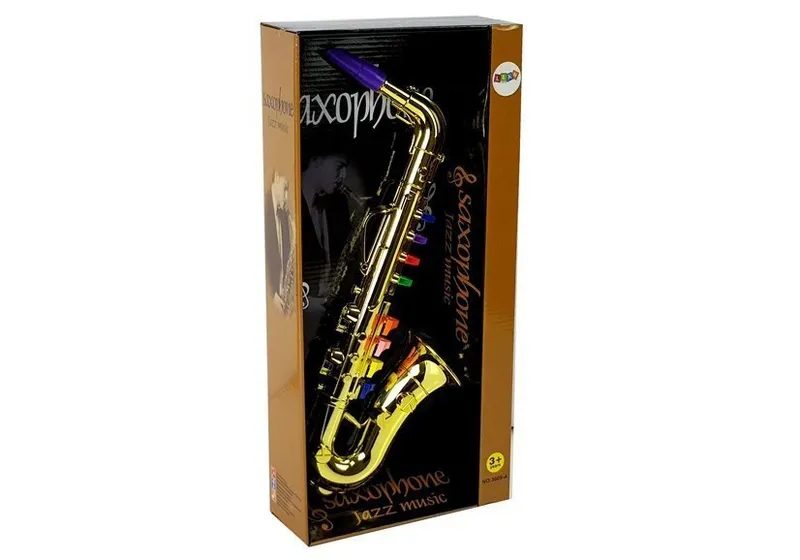 Zabawkowy Saksofon Instrument W Kolorze Złotym