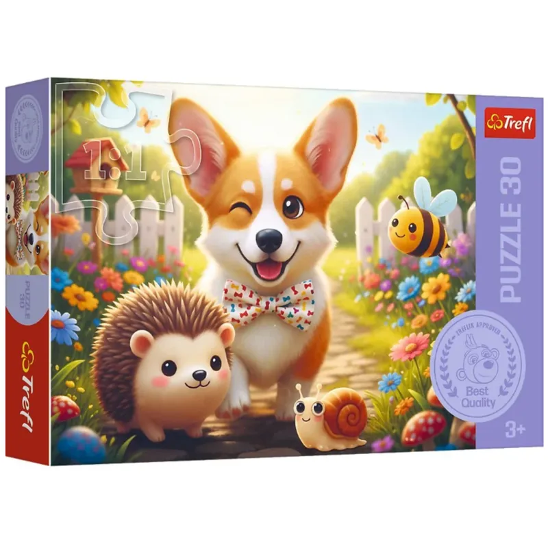 Puzzle - 30 - Dzień Z Corgim - TREFL 18347