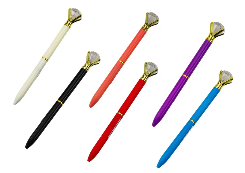 Długopis Z Diamentem Wkład 0.7mm Mix - Niebieski