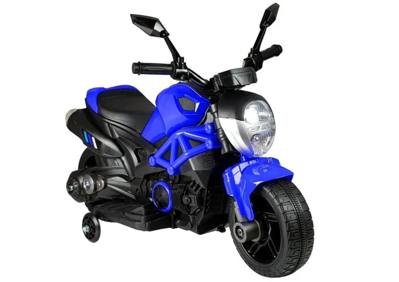 Motor Na Akumulator Motocykl Dla Dzieci GTM1188 Światło LED - Niebieski
