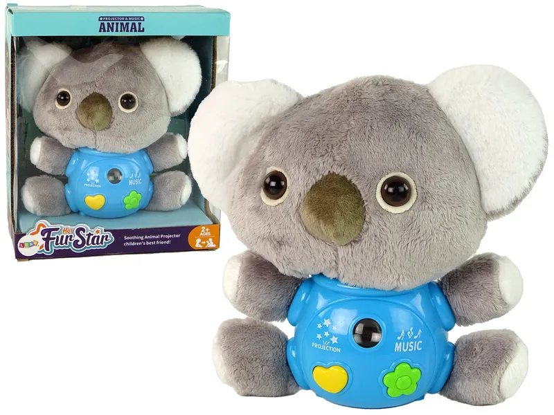 Koala Projektor Dźwięki Zabawka Interaktywna - Szara
