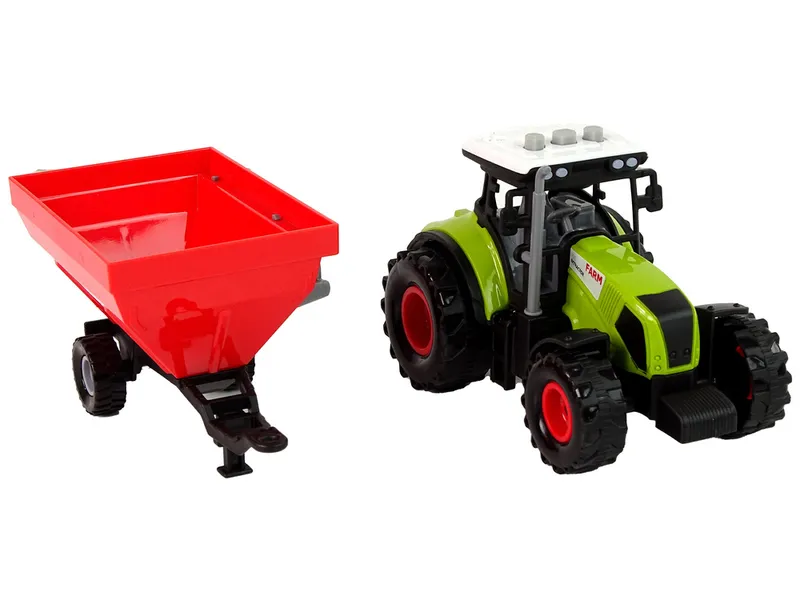 Traktor Farma Odpinana Przyczepa Na Zboże Dźwięk - Zielony