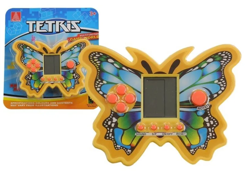 Gra Elektroniczna Tetris Motyl - Żółty