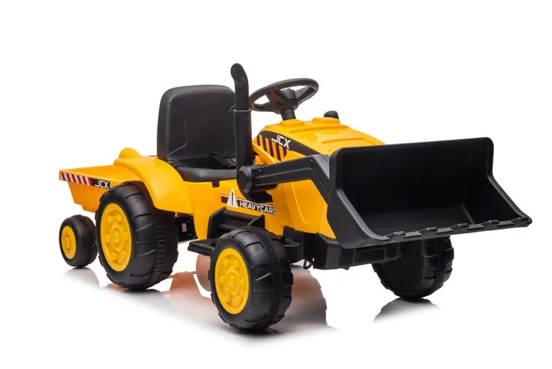 Traktor Na Akumulator Z Przyczepą S617 - Żółty