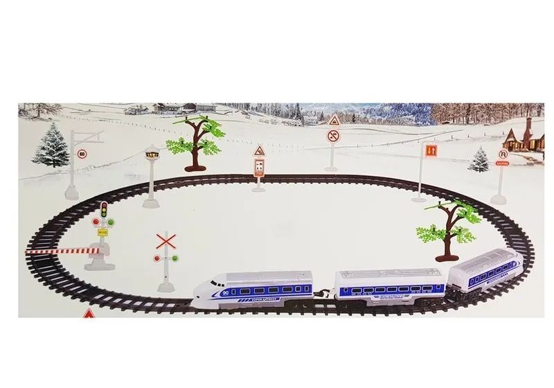 Kolejka Pociąg Pendolino Tory Na Baterie Z Dźwiękiem I Światłem