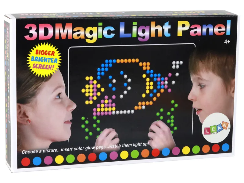 Magiczna Tablica Edukacyjna 3D Podświetlana Układanka 180 Ele
