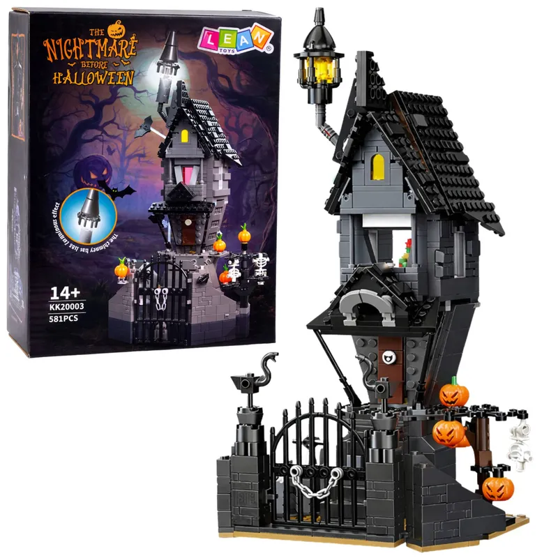 Klocki Konstrukcyjne Dom Strachu Halloween Wieża 581 el