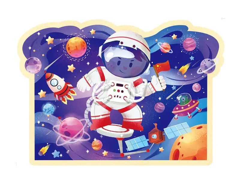 Puzzle W Tubie Kosmos 28 Elementów