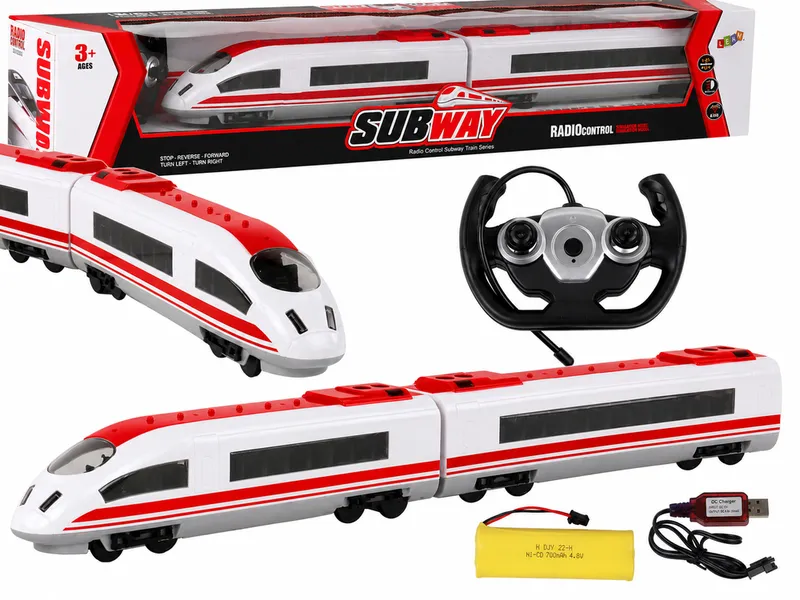 Pociąg Kolejka Zdalnie Sterowany 65 cm Światła R/C - Biały