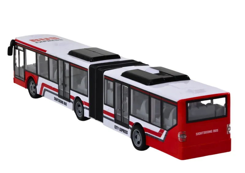 Autobus Miejski Zdalnie Sterowany RC - Czerwono-Biały