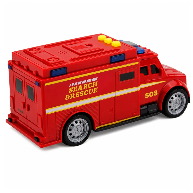 Samochód Ratunkowy Karetka Ambulans Światła Dźwięki 1:32 - Czerwony