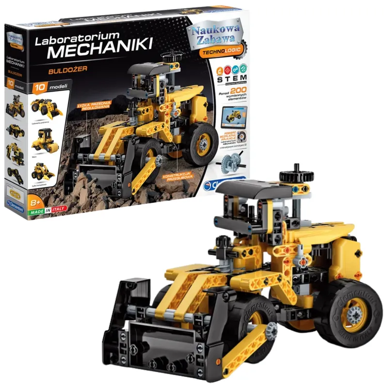 Naukowa Zabawa Laboratorium Mechaniki Buldożer Język Polski CLEMENTONI 50633