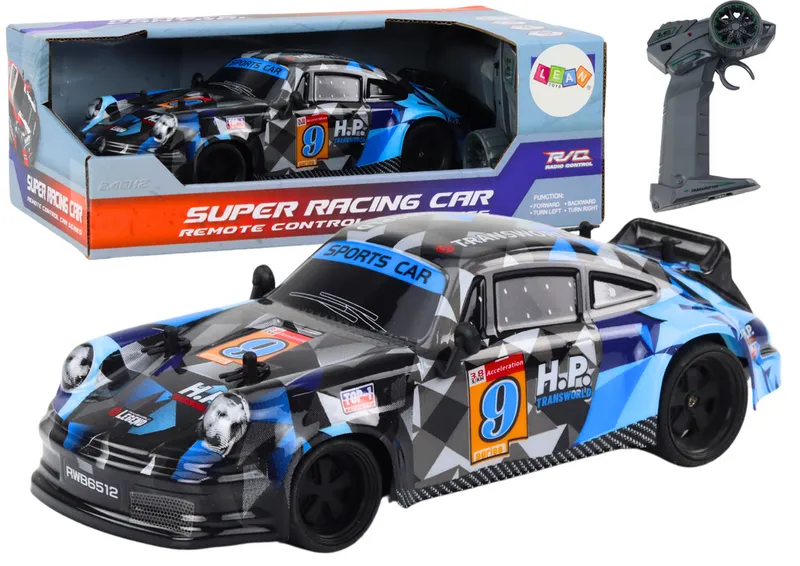 Autko Zdalnie Sterowane RC 1:18 Gumowe Koła Drift - Niebieski