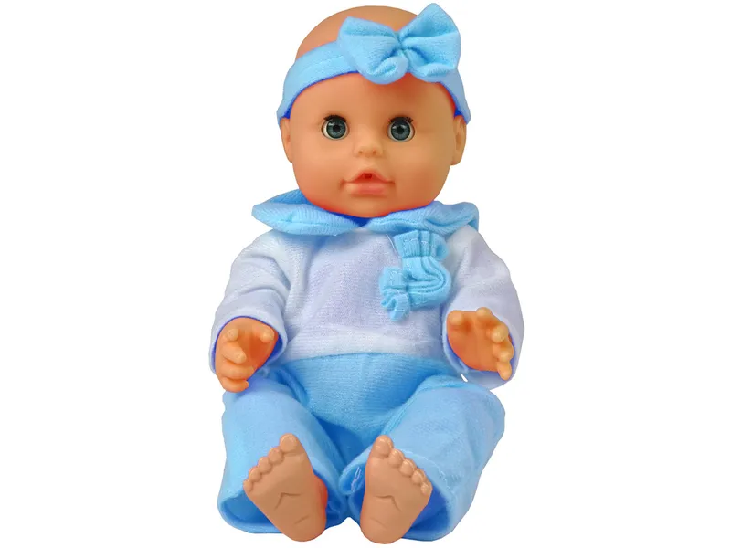 Lalka Piżama 30 cm Butelka Nocnik Pije - Niebieska