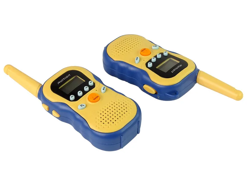 Zestaw Walkie Talkies Krótkofalówki Dla Dzieci 2 szt - Żółte