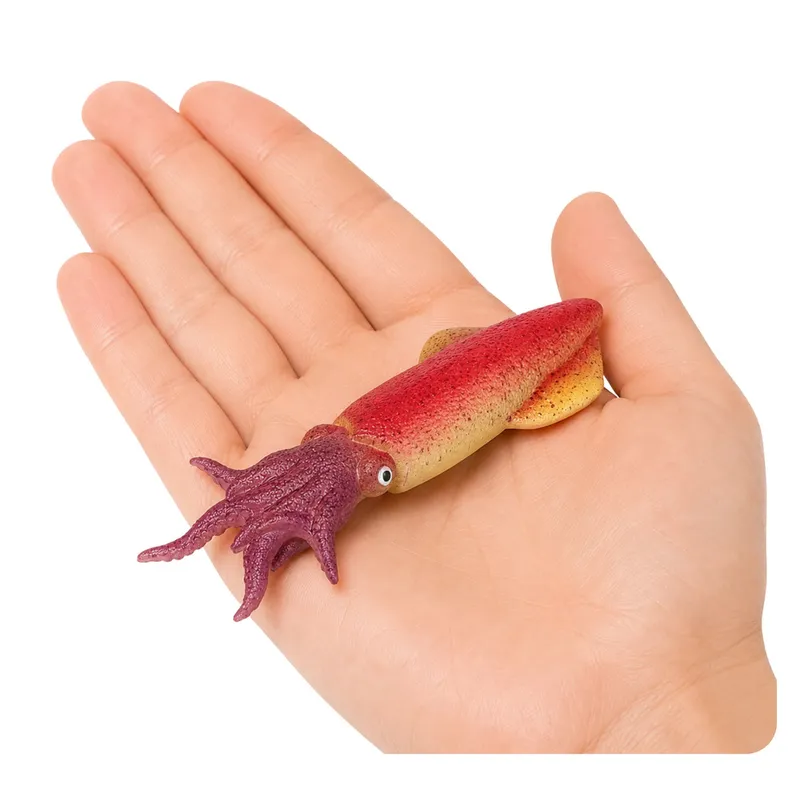 Kałamarnica Gumowa Figurka Rozciągliwa Realistyczna Zwierzę Morskie 14 cm