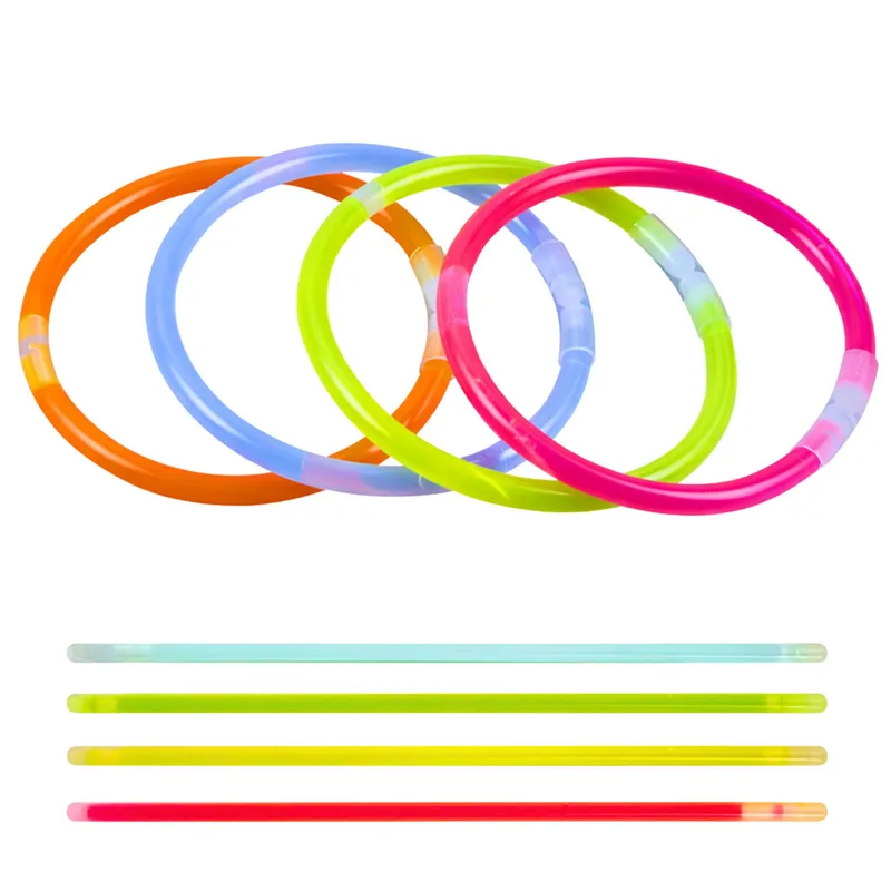 Bransoletki Opaski Fluorescencyjne Świecące W Ciemności Neon Stick 5 szt